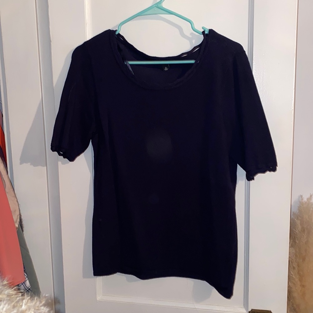 Navy blue basic sweater. Size medium. Perfect for the office.